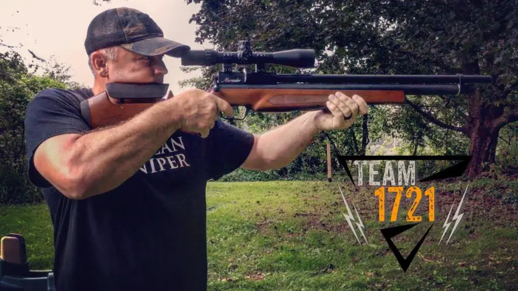 Benjamin Marauder wood stock air rifle