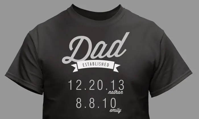 established t-shirt is one of best father's day gifts
